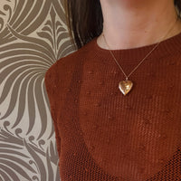 Blushing 9ct Rose Gold Edwardian Heart Locket