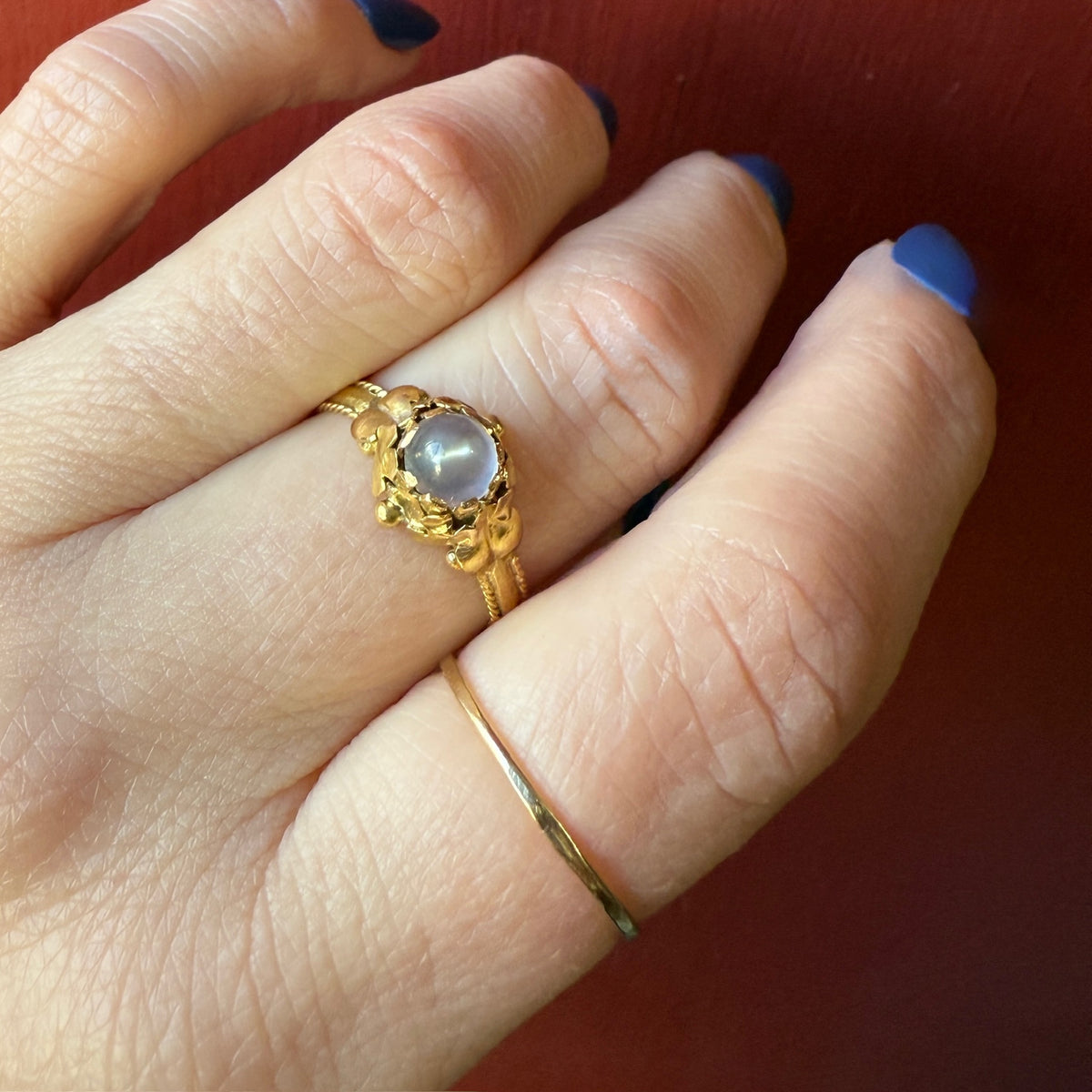 Vintage Moonstone 18k Ring