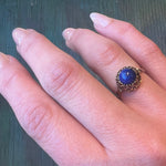 Bohemian Lapis & Gold Filigree Dome Ring