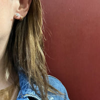 Beautiful Blue Aquamarine Stud Earrings