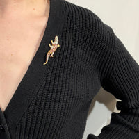Rascally Reptile Art Deco Brooch
