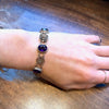 Beautiful Amethyst Silver Gilt Filigree Bracelet
