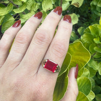 Jazz Age Lab Ruby Signet Ring