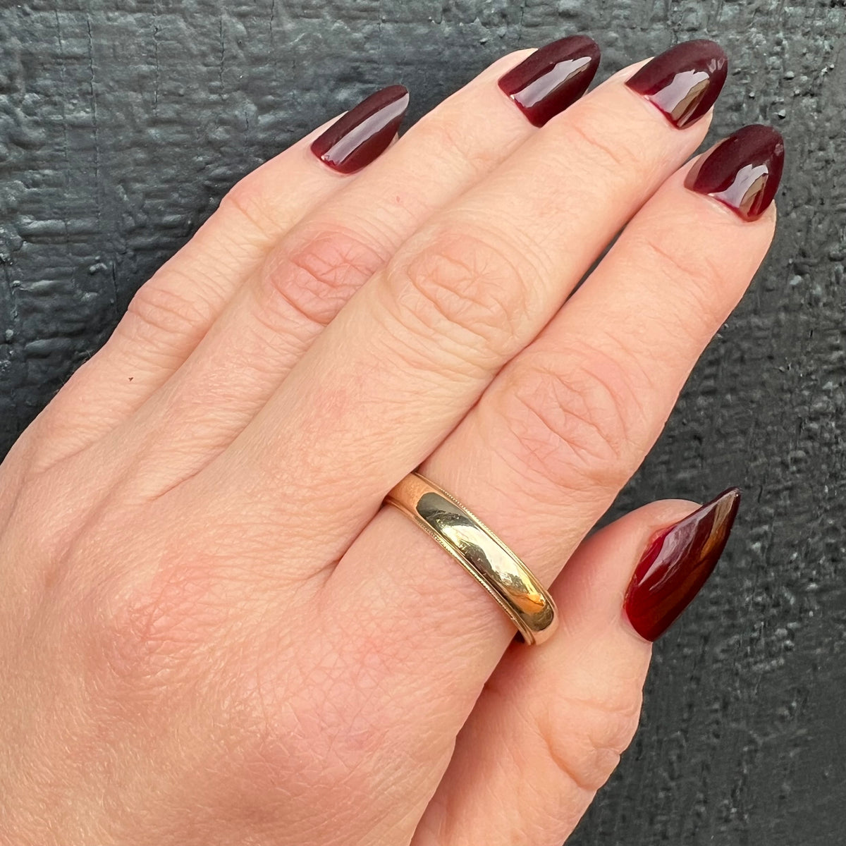 1960s Vintage 14k Yellow Gold Band