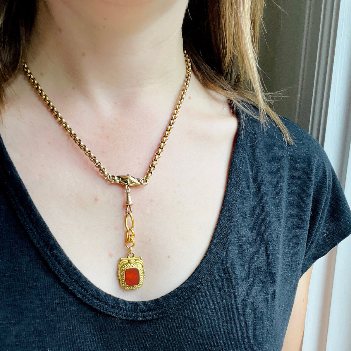 Fetching Victorian Fob with Agate & Bloodstone