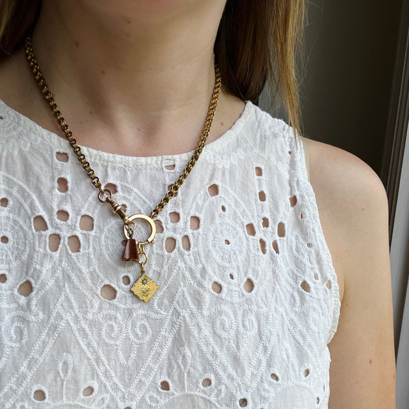 Cheerful Gold Filled Flower Charm