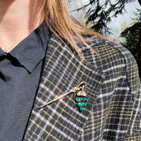 Whimsical Crown Trifari Lantern Brooch