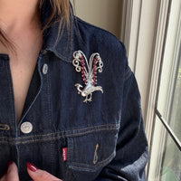 Proud Peacock Costume Brooch by Coro
