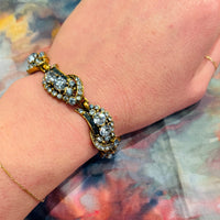 Baby Blue Rhinestone Hollycraft Bracelet