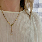 Tiny 14k Gold Scissors Charm