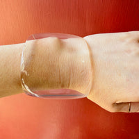Ghost Bangle Clear Lucite Bracelet