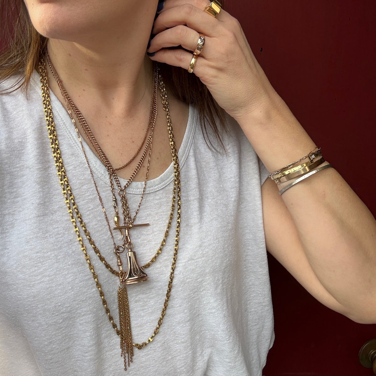 Classic Curb Watch Chain Necklace by Ancient Influences