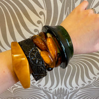 Autumn Leaves Apple Juice Bakelite Bangle