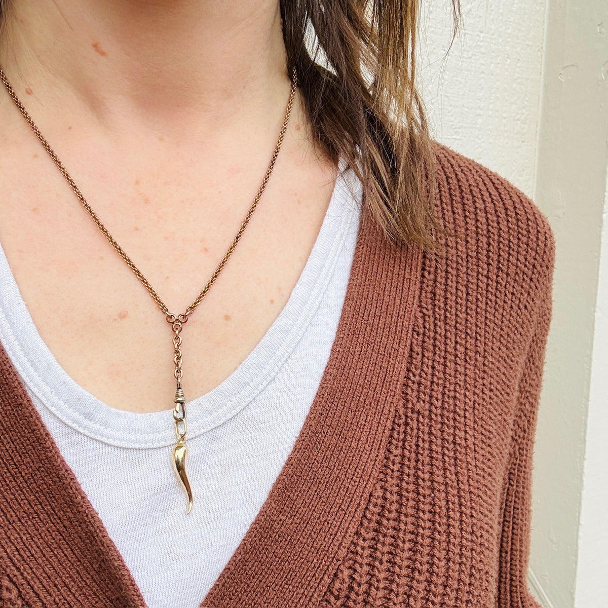 Woven Link Watch Hook Chain by Ancient Influences
