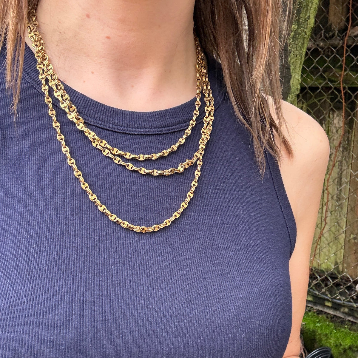 Amazing Extra Long 15ct Chain c1860