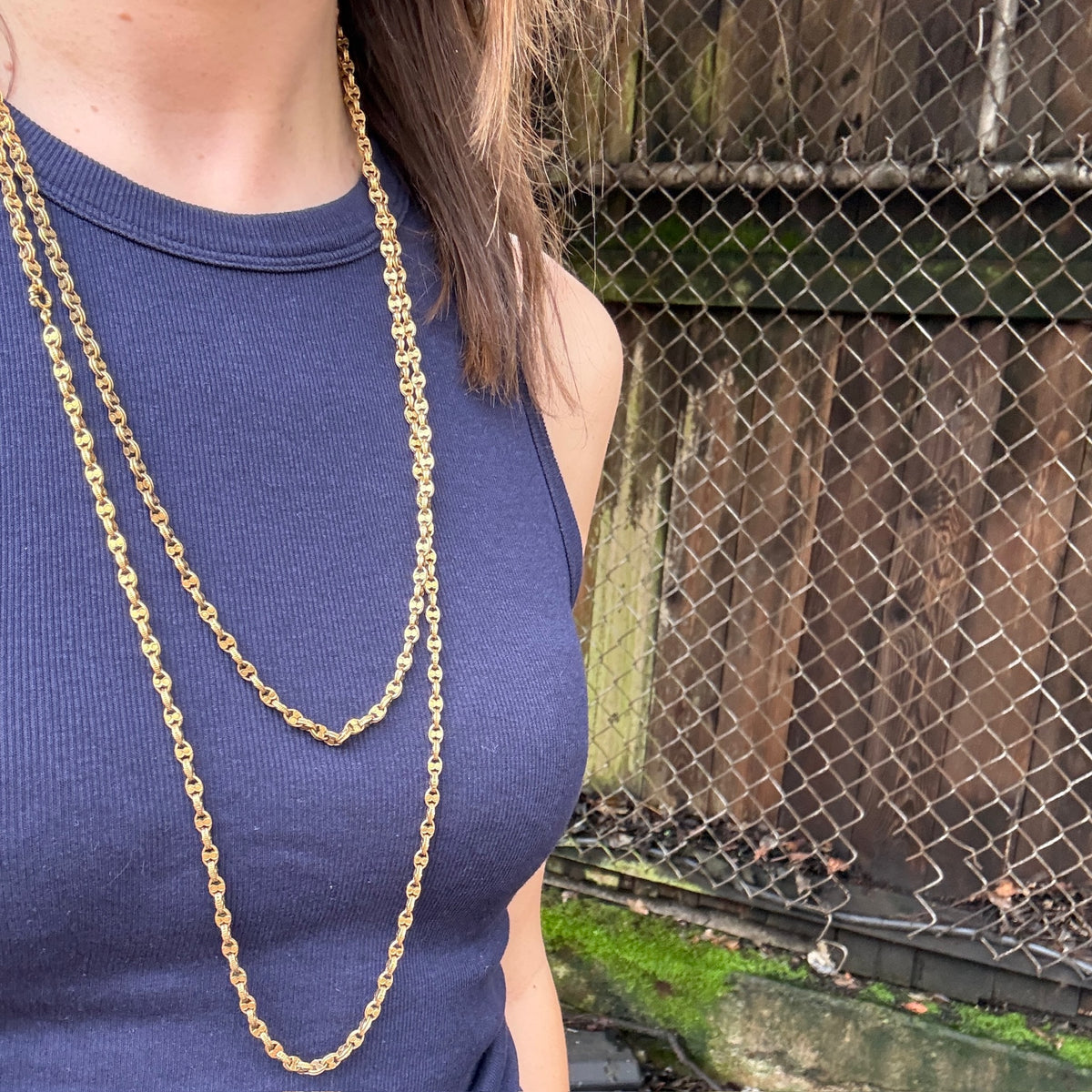 Amazing Extra Long 15ct Chain c1860