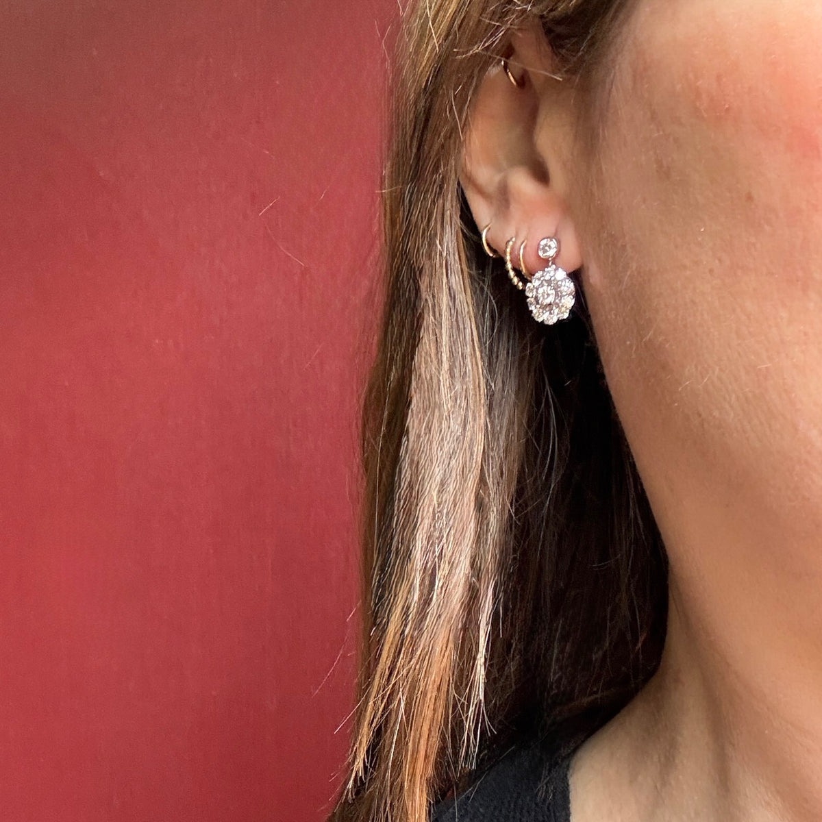 Practical Fancy Sparkling Diamond Drops