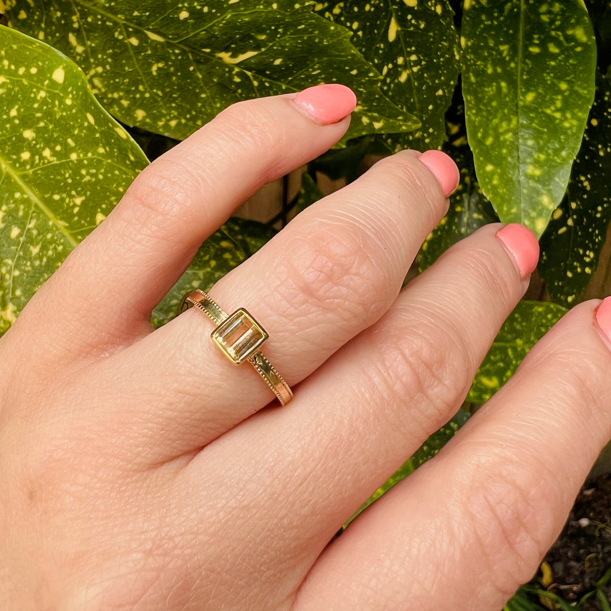 Hand Crafted Precious Topaz Ring by GSL