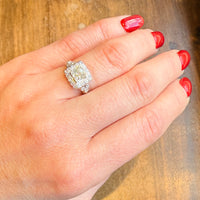 Edwardian Beauty Diamond Platinum Engagement Ring