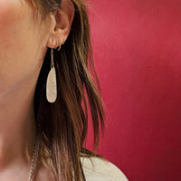 Moonstone & Gold Fill Chain Earrings from Brin
