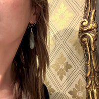 Black & Silver Agate Earrings from Brin