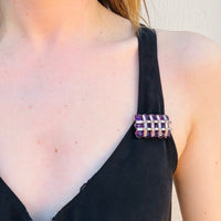 Purple Passion Crystal Brooch by Sherman