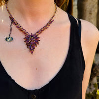 NWT Juliana Originals Purple Rhinestone Necklace