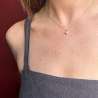 Sparkling Yellow Diamond Solitaire Pendant
