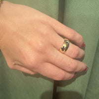 "Perfect Love" Wide 14k Gold Band Size 7