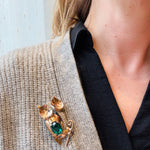 Clever Retro Owl Brooch by Boucher