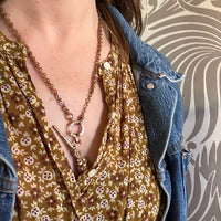 Big Fancy Bolt Ring Pretzel Chain by Ancient Influences