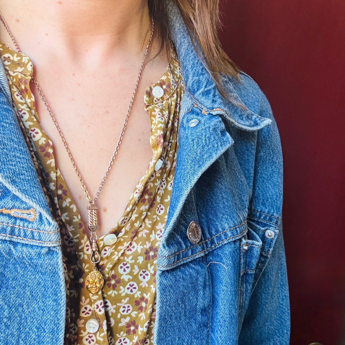Fancy Panel Drop Hook Necklace by Ancient Influences