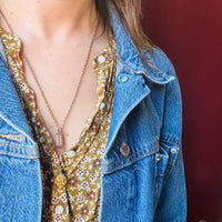 Fancy Panel Drop Hook Necklace by Ancient Influences