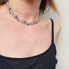 Boucher Rhinestone Choker in Spring Flower Hues