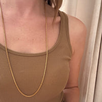 Engraved Gold Fill Box Chain by M. Haskell