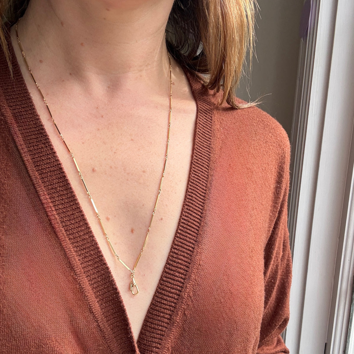 Art Deco Chain with Sweet Charm Hook by Ancient Influences