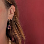 Saucy Synthetic Sapphire Drop Earrings