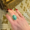 Placid Green Turquoise in Sterling Ring
