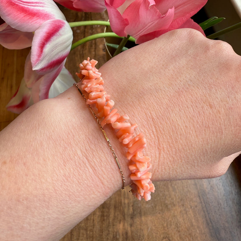 Beachy Boho Branch Bead Bracelet