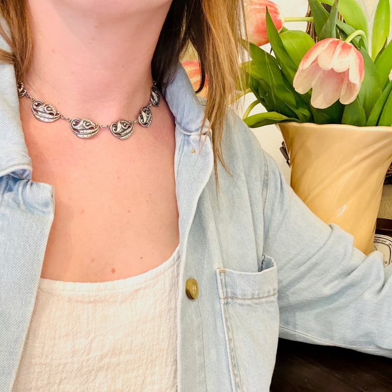 Danecraft Sterling Silver Calla Lily Necklace