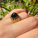 Spritzer and Fuhrmann Garnet Carbuncle Ring