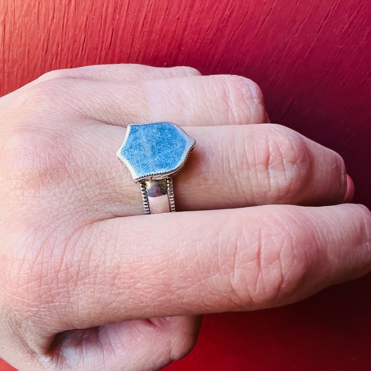 Satisfying Sterling Silver Signet Ring Size 10