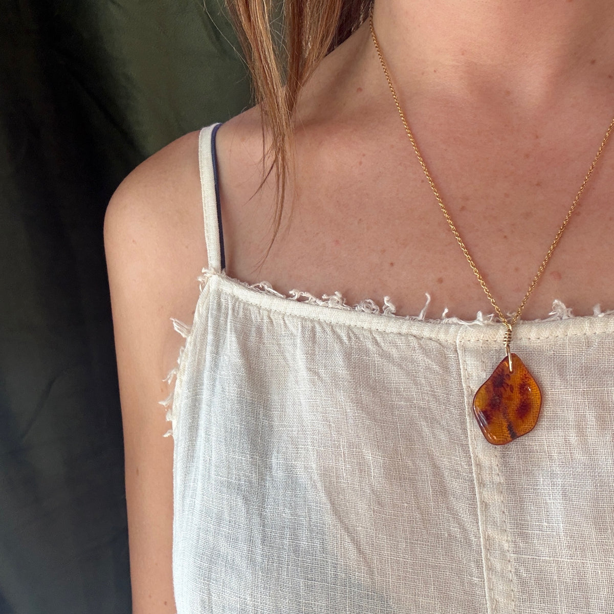 Radiant Amber Necklace by Ancient Influences