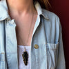 Obsidian Arrowhead in Gold Filled Pendant