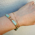 "Good Fortune" Chinese Jade & 14k Gold Bracelet