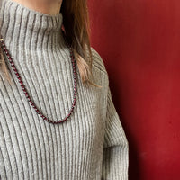 Lush 25" Strand of Vintage Garnet Beads