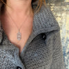 Ethereal Diamond & White Gold Filigree Pendant
