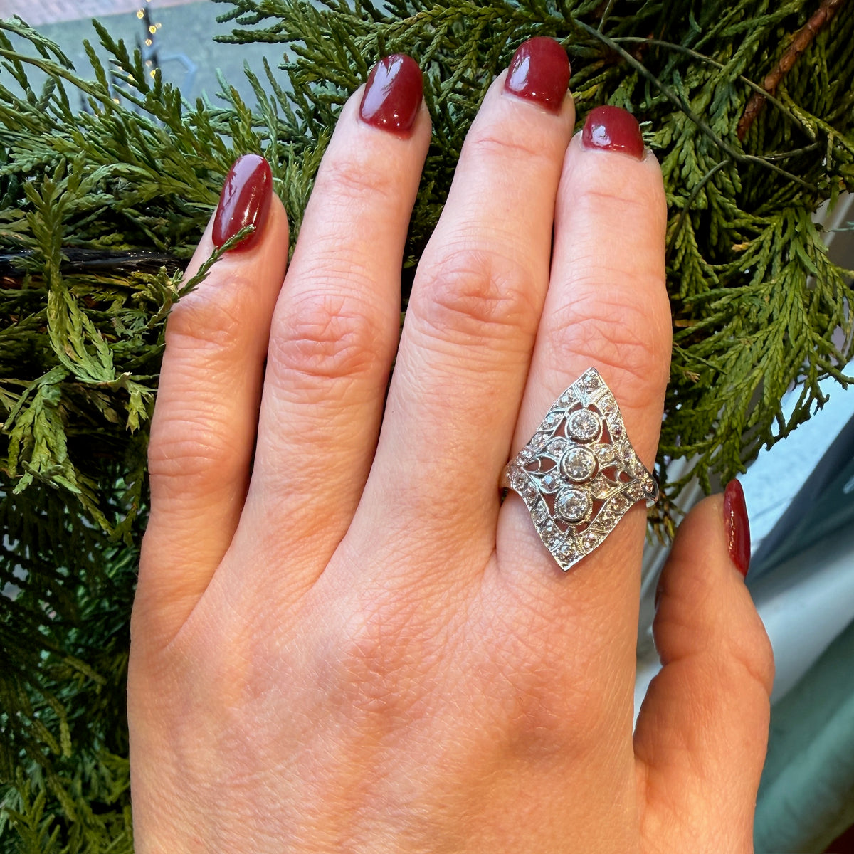 Stunning Edwardian OMC Diamond Ring