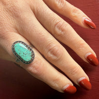 Minty-Blue Turquoise in Sterling Silver Ring