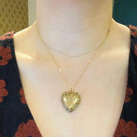 Hearts & Flowers 1940s Gold Fill Locket